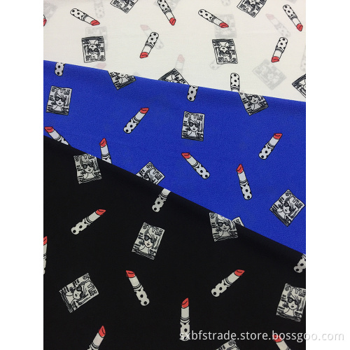 Polyester Bubble Crepe Printing Woven Fabric